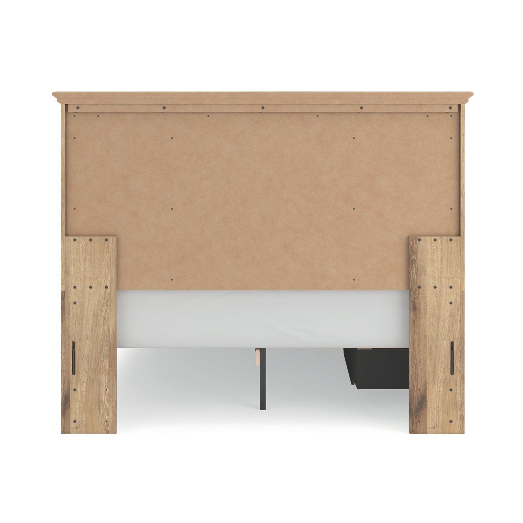 Allihauser Queen Panel Storage Bed In Tan NCB1170B10
