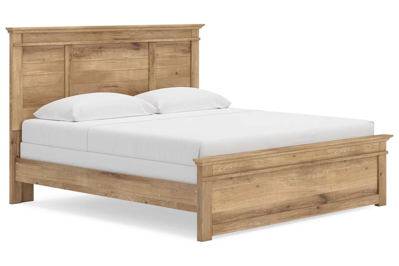 Allihauser King Panel Bed In Tan NCB1170B12