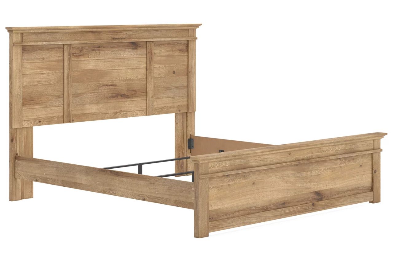 Allihauser King Panel Bed In Tan NCB1170B12