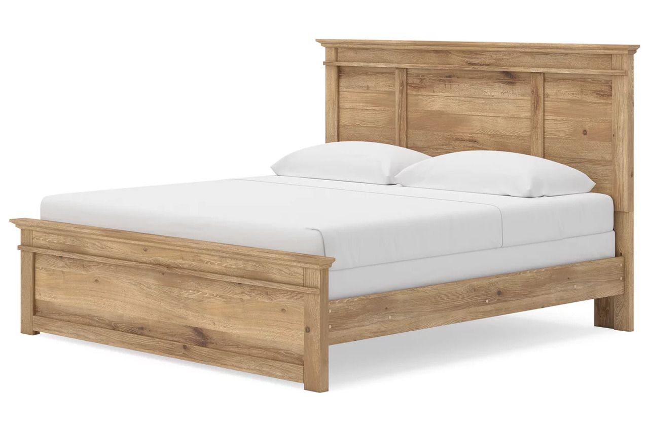 Allihauser King Panel Bed In Tan NCB1170B12