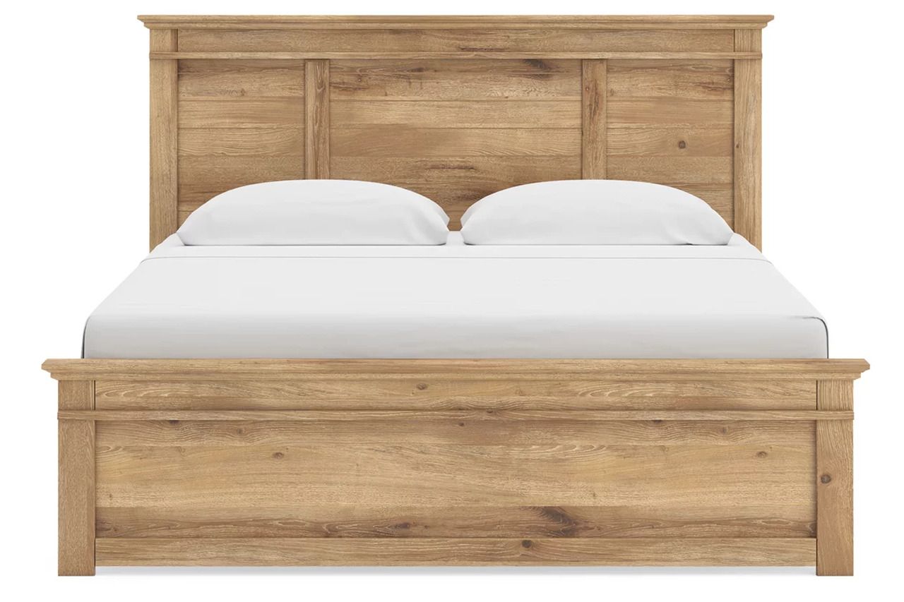 Allihauser King Panel Bed In Tan NCB1170B12