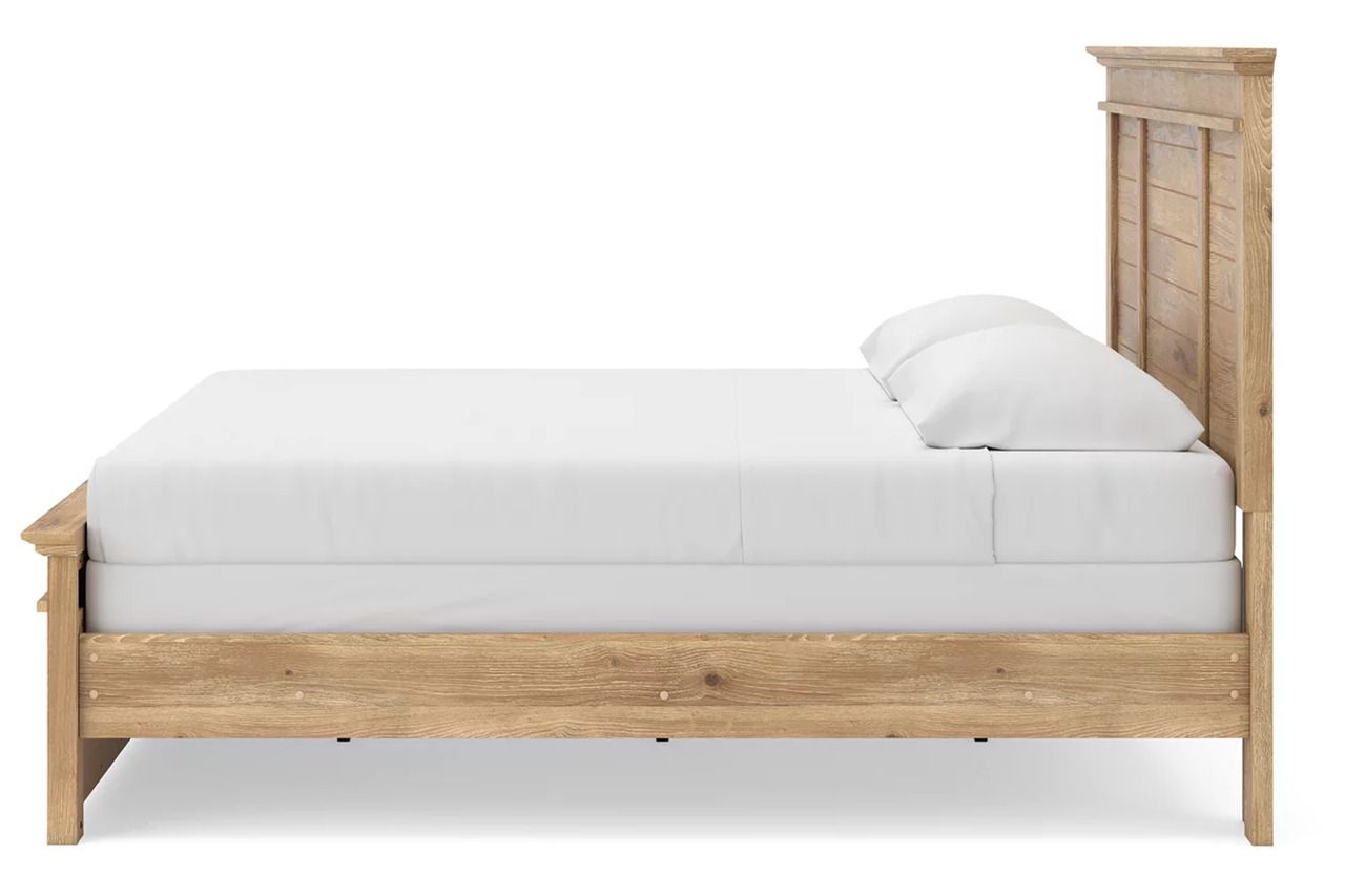 Allihauser King Panel Bed In Tan NCB1170B12