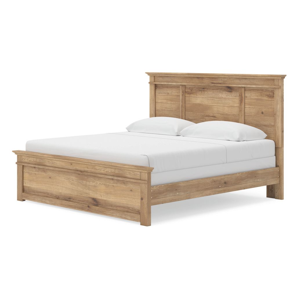Allihauser King Panel Bed In Tan NCB1170B12