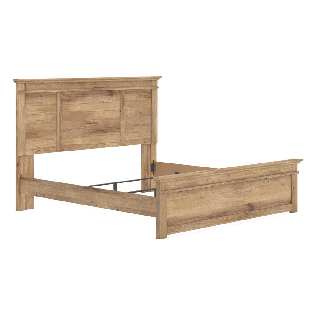 Allihauser King Panel Bed In Tan NCB1170B12