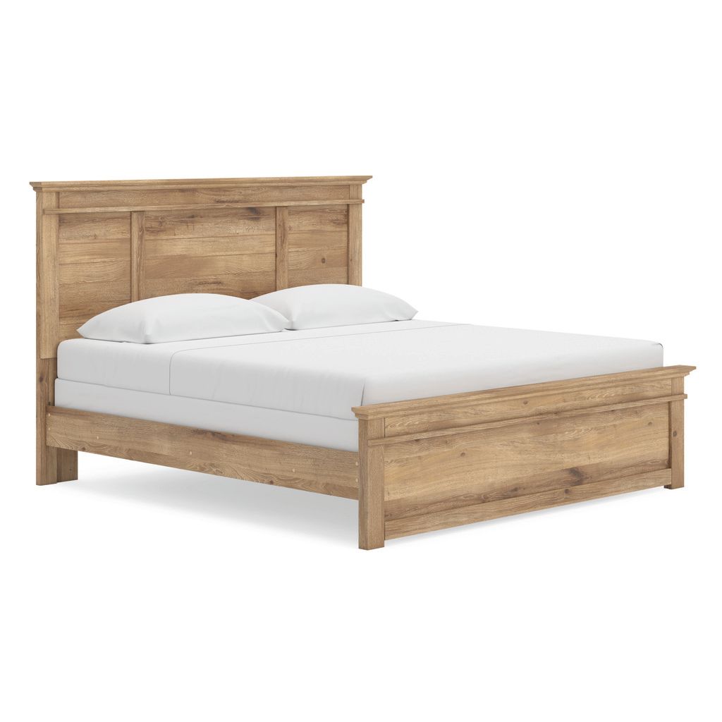 Allihauser King Panel Bed In Tan NCB1170B12