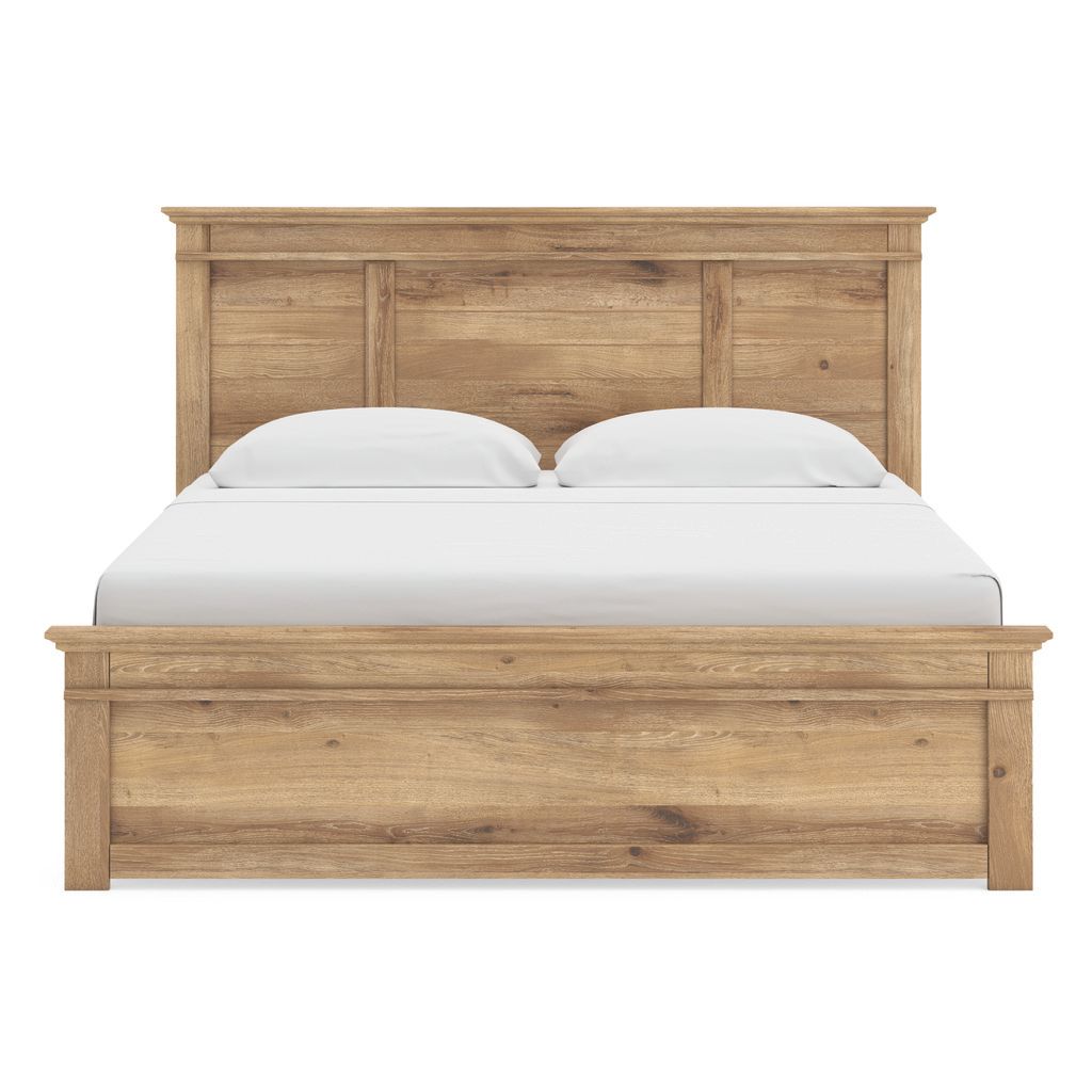 Allihauser King Panel Bed In Tan NCB1170B12