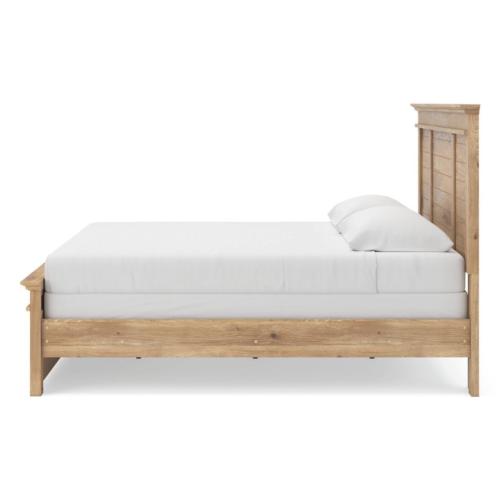 Allihauser King Panel Bed In Tan NCB1170B12