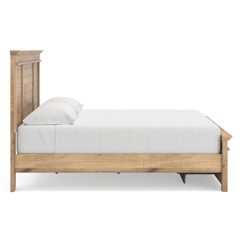 Allihauser King Panel Storage Bed In Tan NCB1170B13