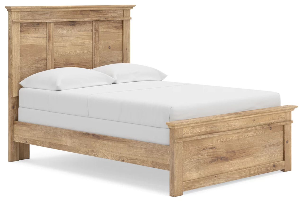 Allihauser Full Panel Bed In Tan NCB1170B19