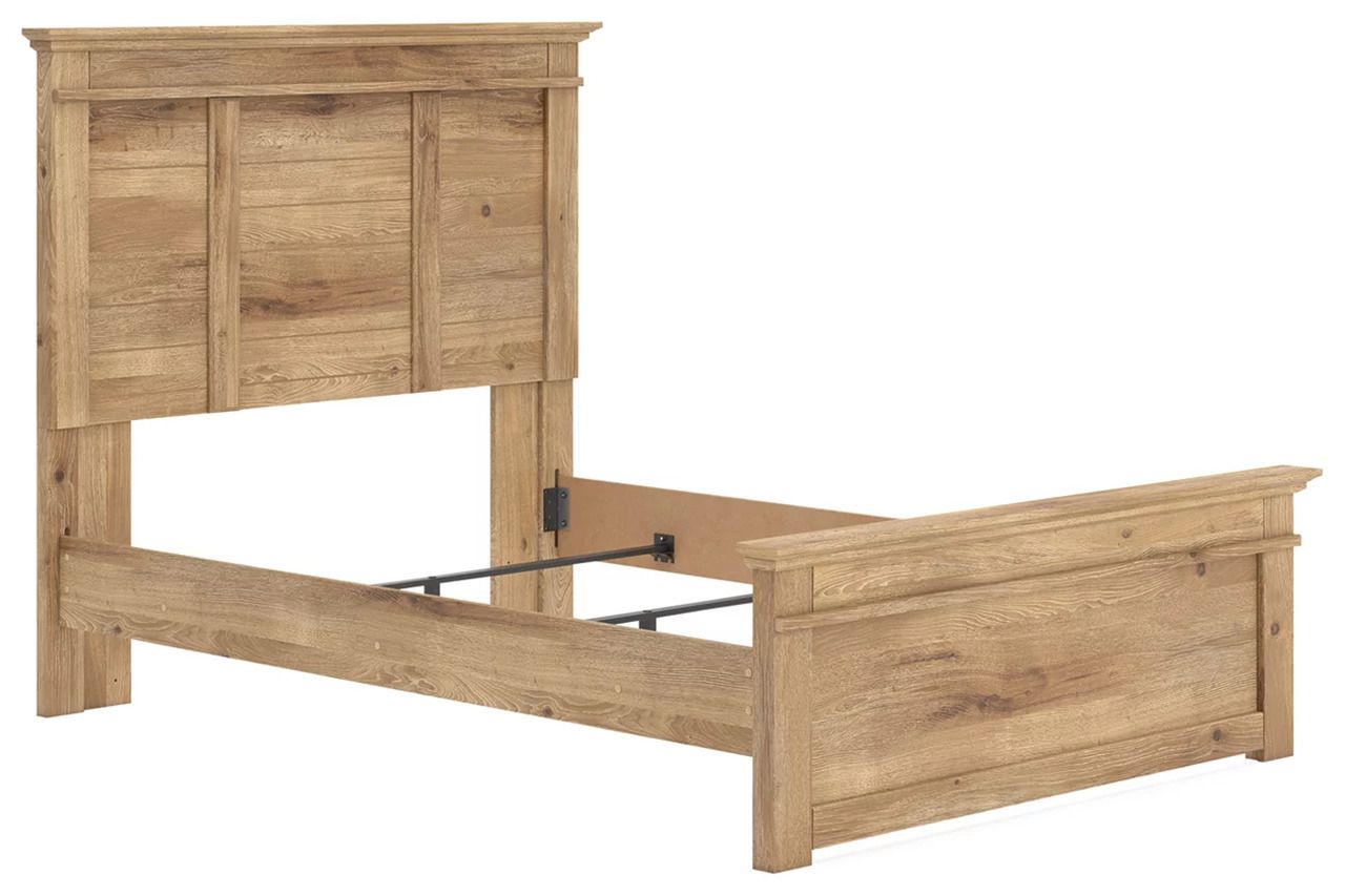 Allihauser Full Panel Bed In Tan NCB1170B19