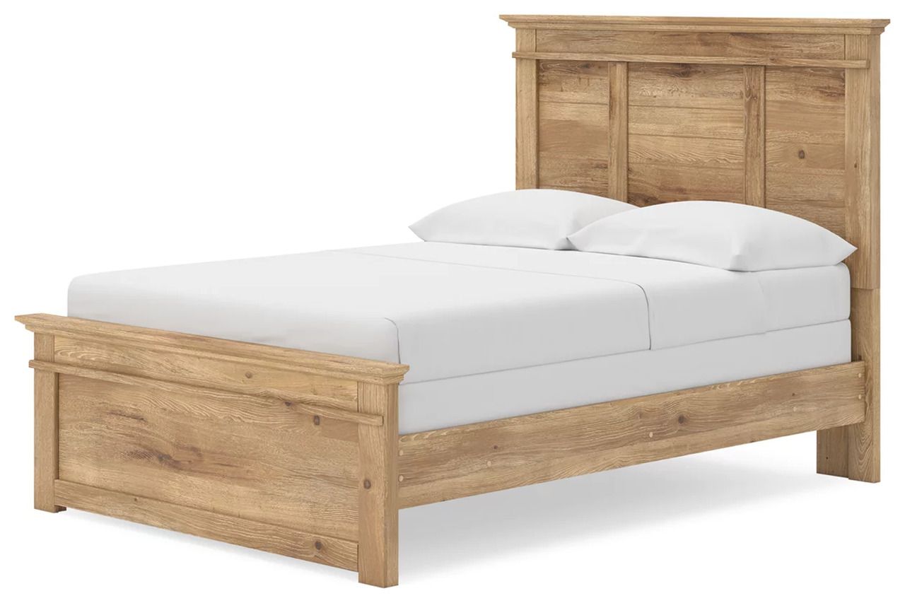 Allihauser Full Panel Bed In Tan NCB1170B19