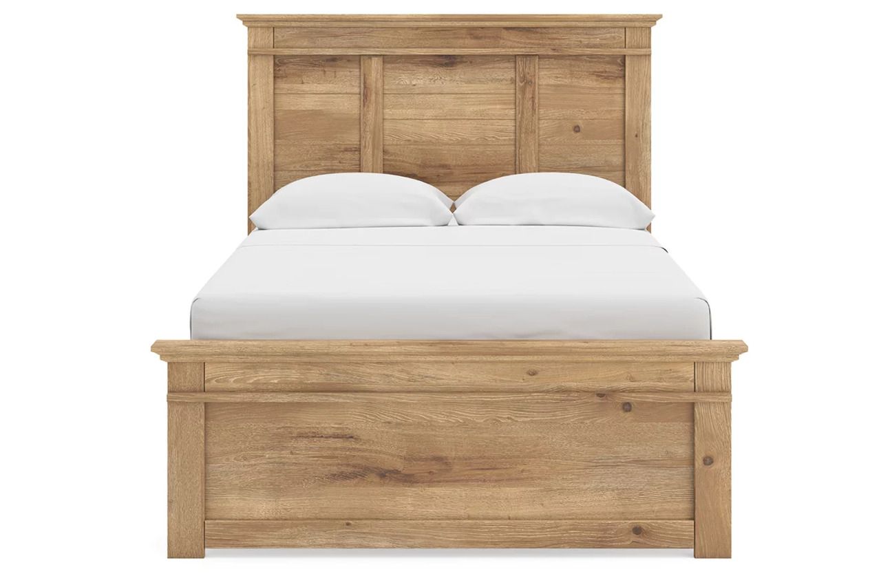 Allihauser Full Panel Bed In Tan NCB1170B19