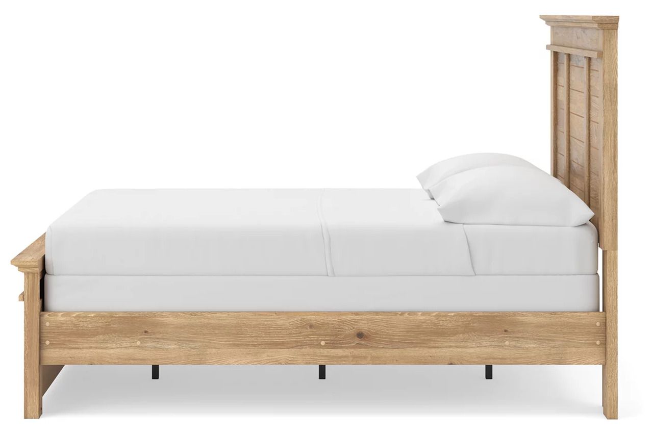 Allihauser Full Panel Bed In Tan NCB1170B19