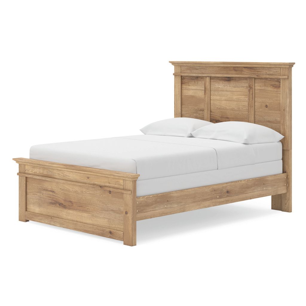 Allihauser Full Panel Bed In Tan NCB1170B19
