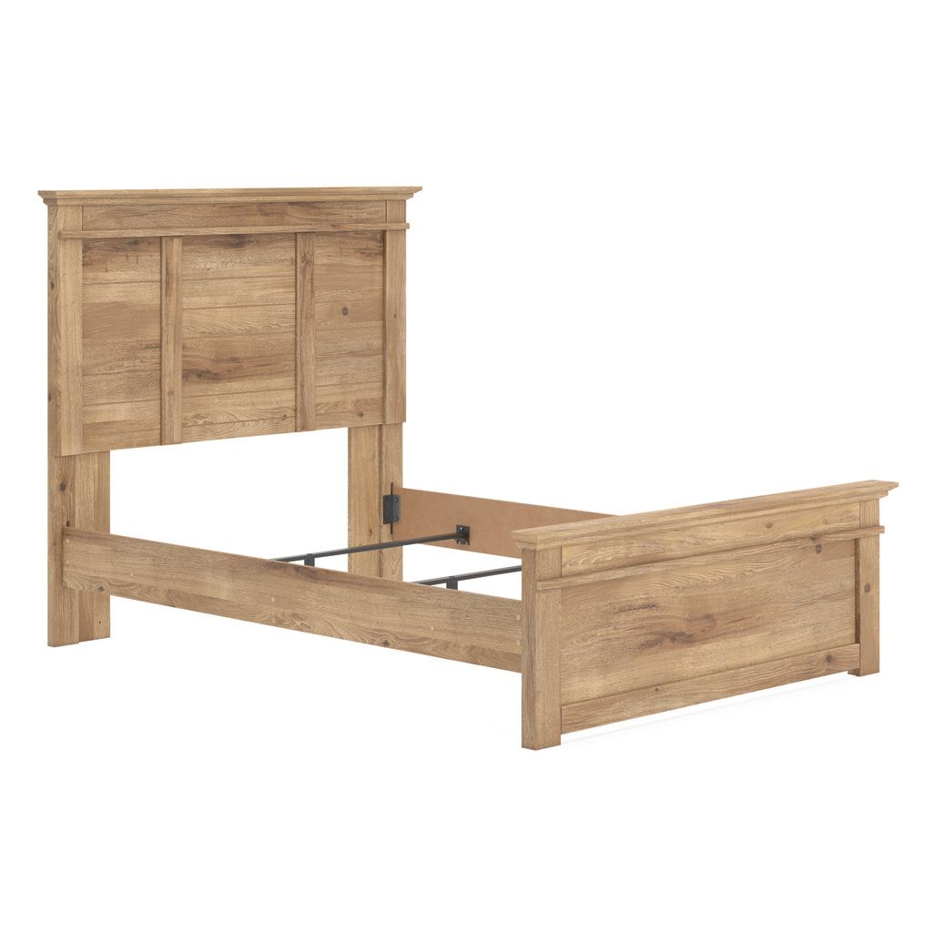 Allihauser Full Panel Bed In Tan NCB1170B19