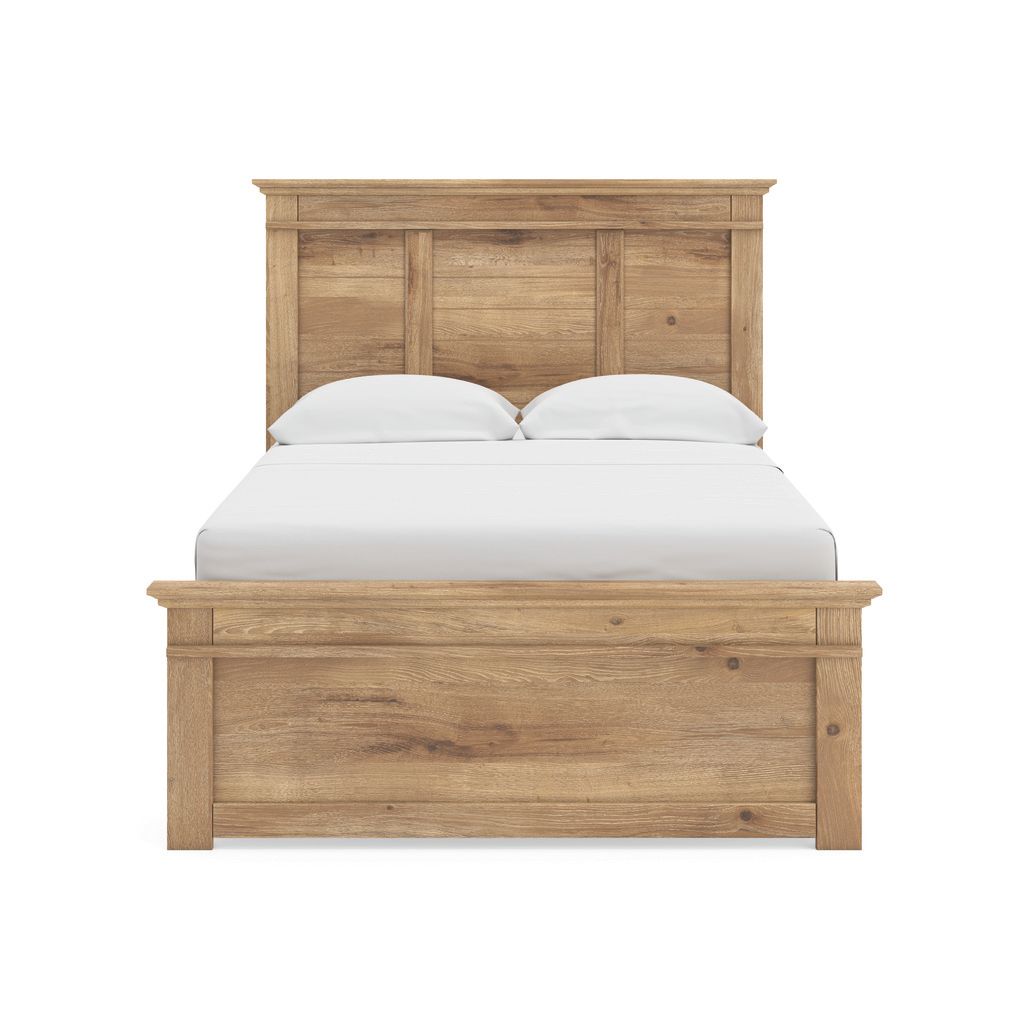 Allihauser Full Panel Bed In Tan NCB1170B19
