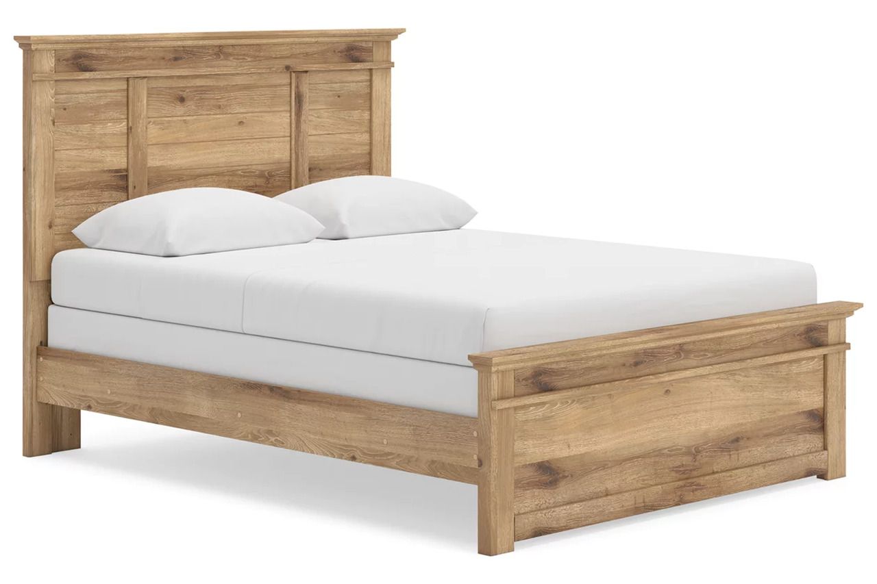 Allihauser Queen Panel Bed In Tan NCB1170B2