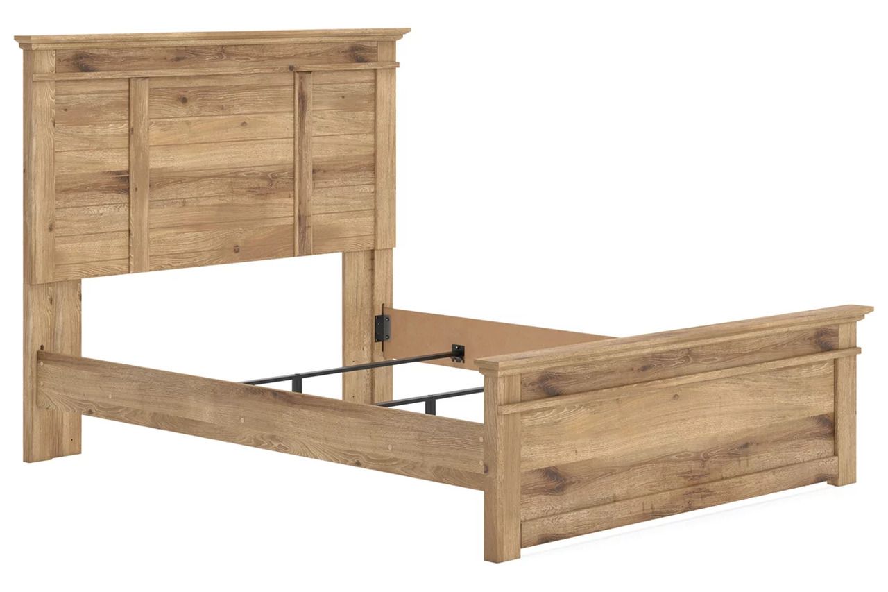 Allihauser Queen Panel Bed In Tan NCB1170B2