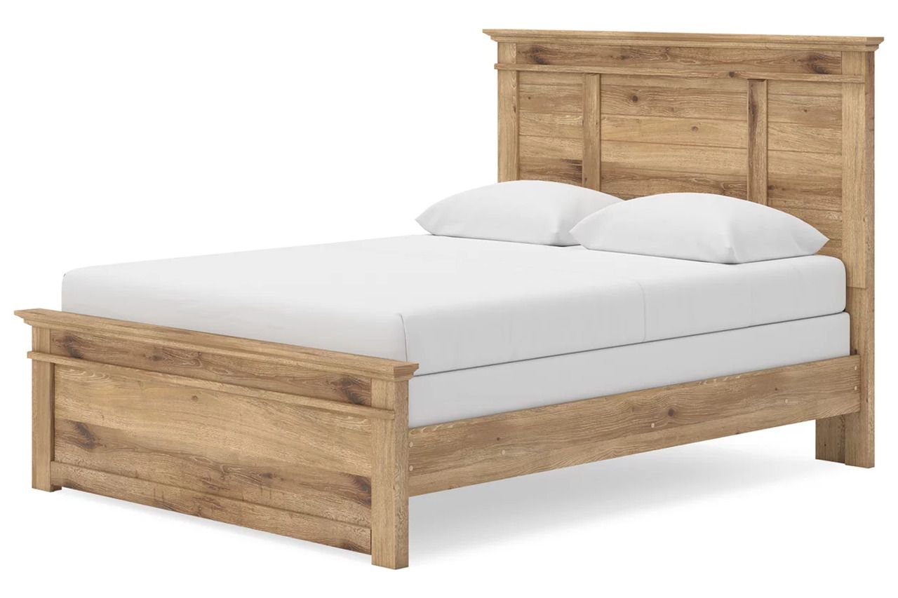 Allihauser Queen Panel Bed In Tan NCB1170B2