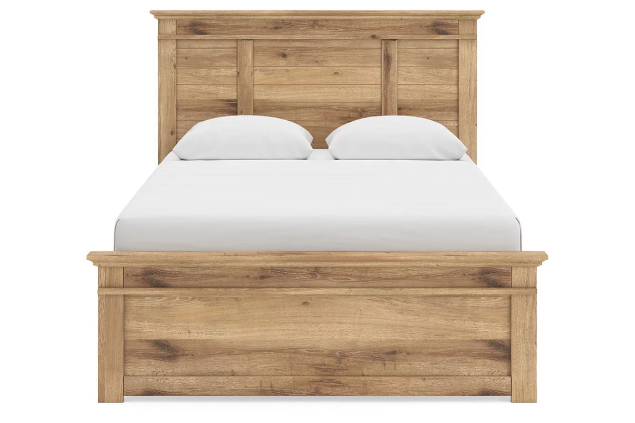 Allihauser Queen Panel Bed In Tan NCB1170B2