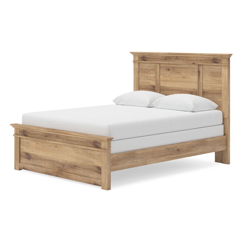 Allihauser Queen Panel Bed In Tan NCB1170B2