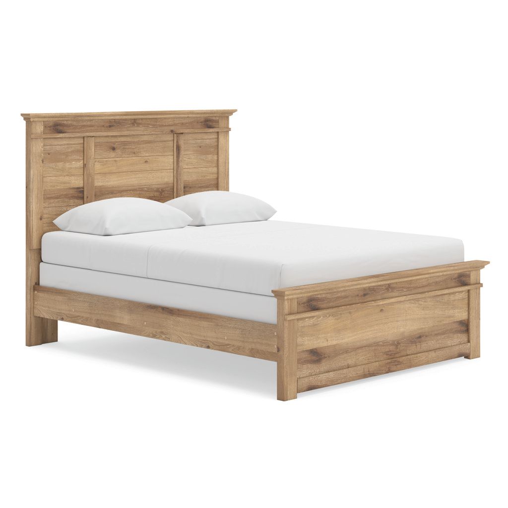 Allihauser Queen Panel Bed In Tan NCB1170B2
