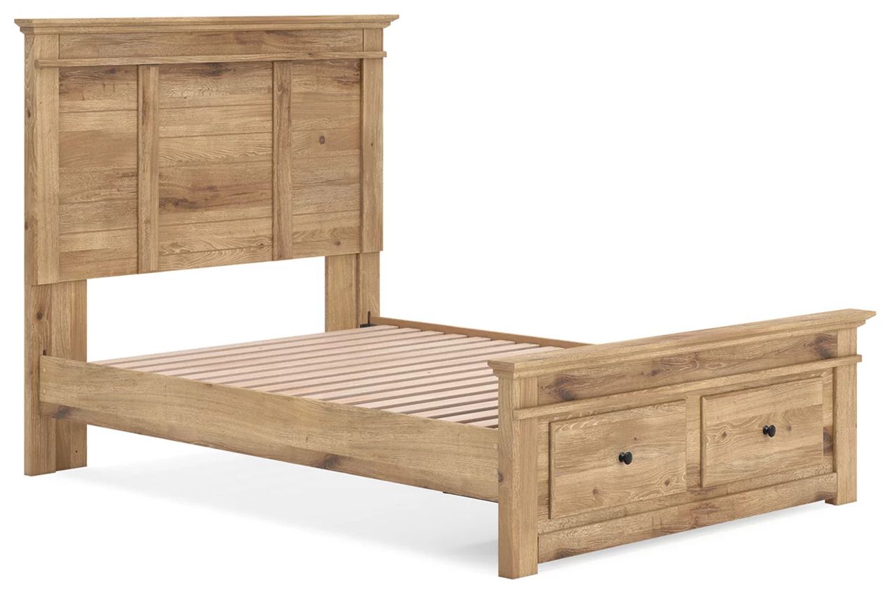 Allihauser Full Panel Storage Bed In Tan NCB1170B23