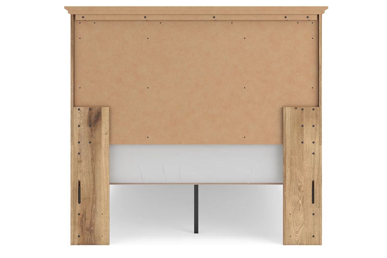 Allihauser Full Panel Storage Bed In Tan NCB1170B23