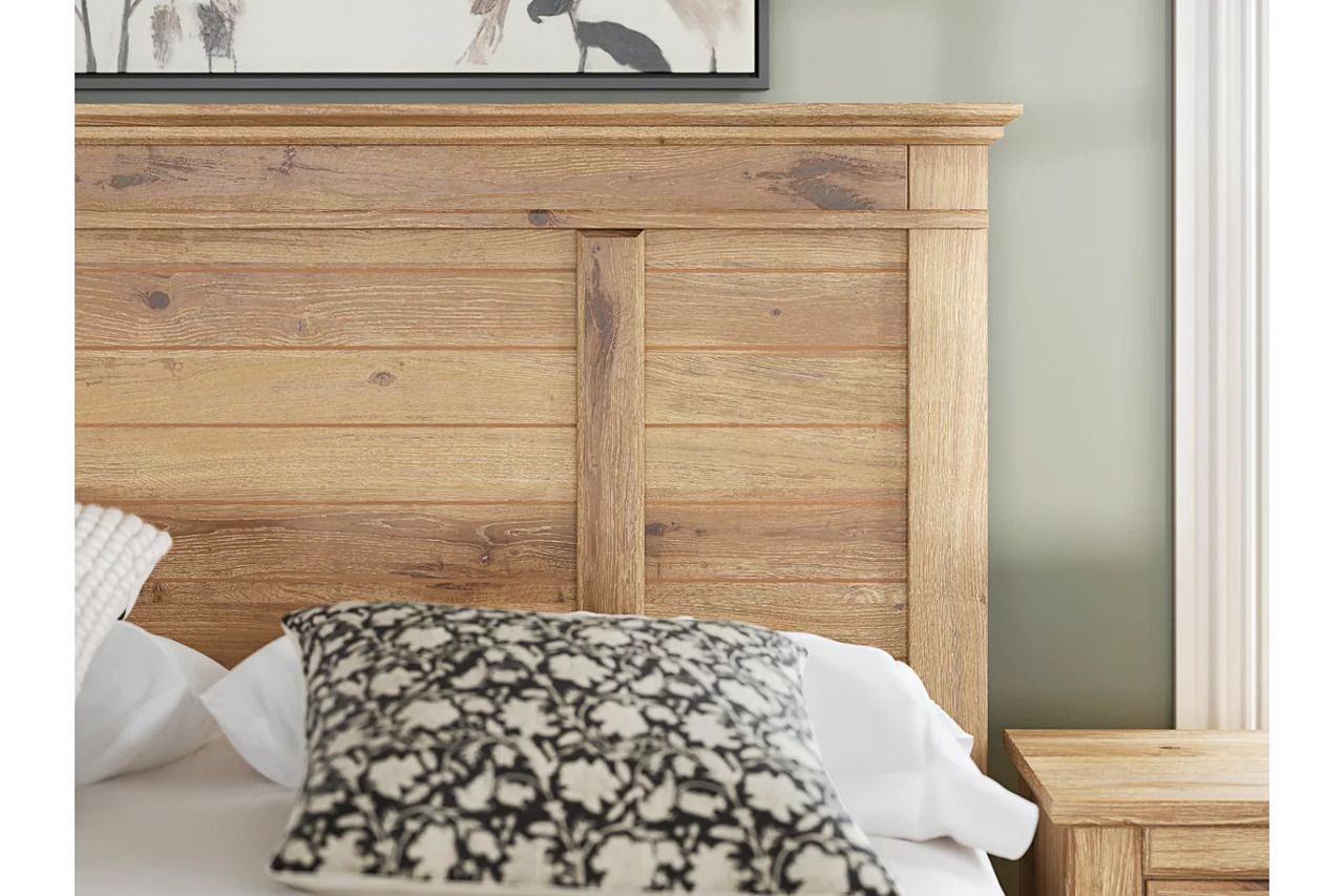 Allihauser Full Panel Storage Bed In Tan NCB1170B23