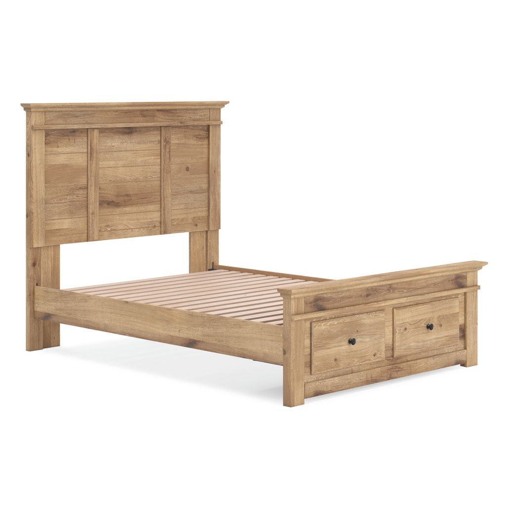 Allihauser Full Panel Storage Bed In Tan NCB1170B23