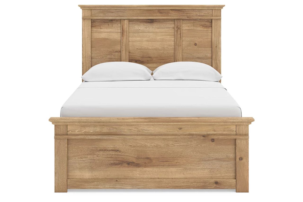 Allihauser Full Panel Storage Bed In Tan NCB1170B31