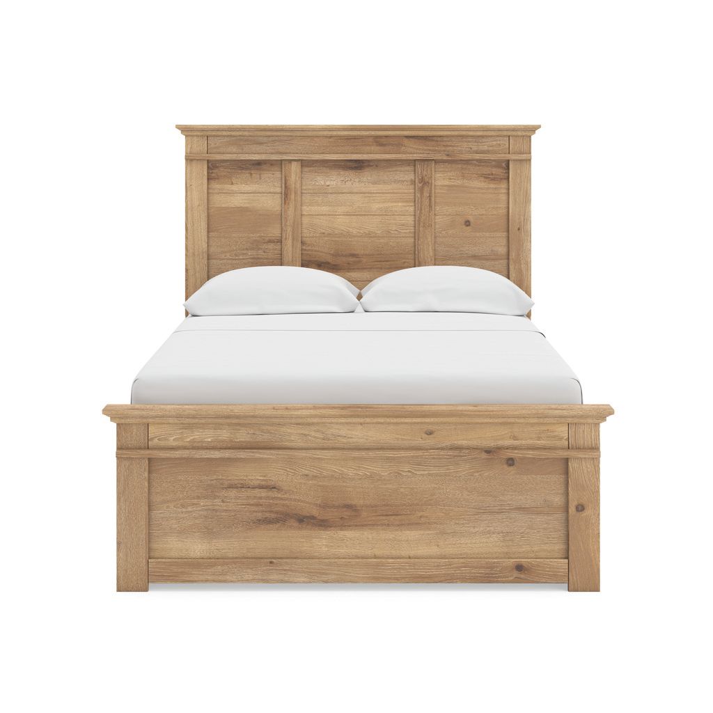 Allihauser Full Panel Storage Bed In Tan NCB1170B31