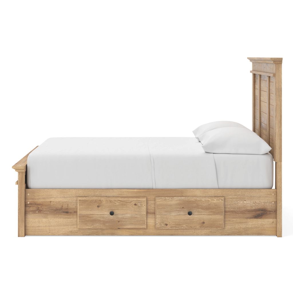 Allihauser Full Panel Storage Bed In Tan NCB1170B31