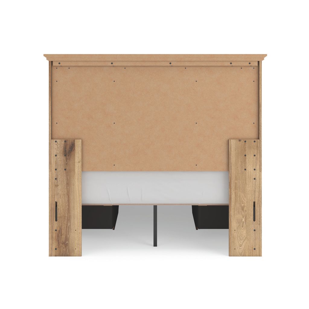 Allihauser Full Panel Storage Bed In Tan NCB1170B31