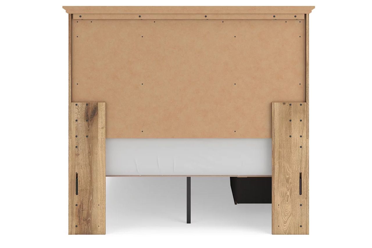 Allihauser Full Panel Storage Bed In Tan NCB1170B35