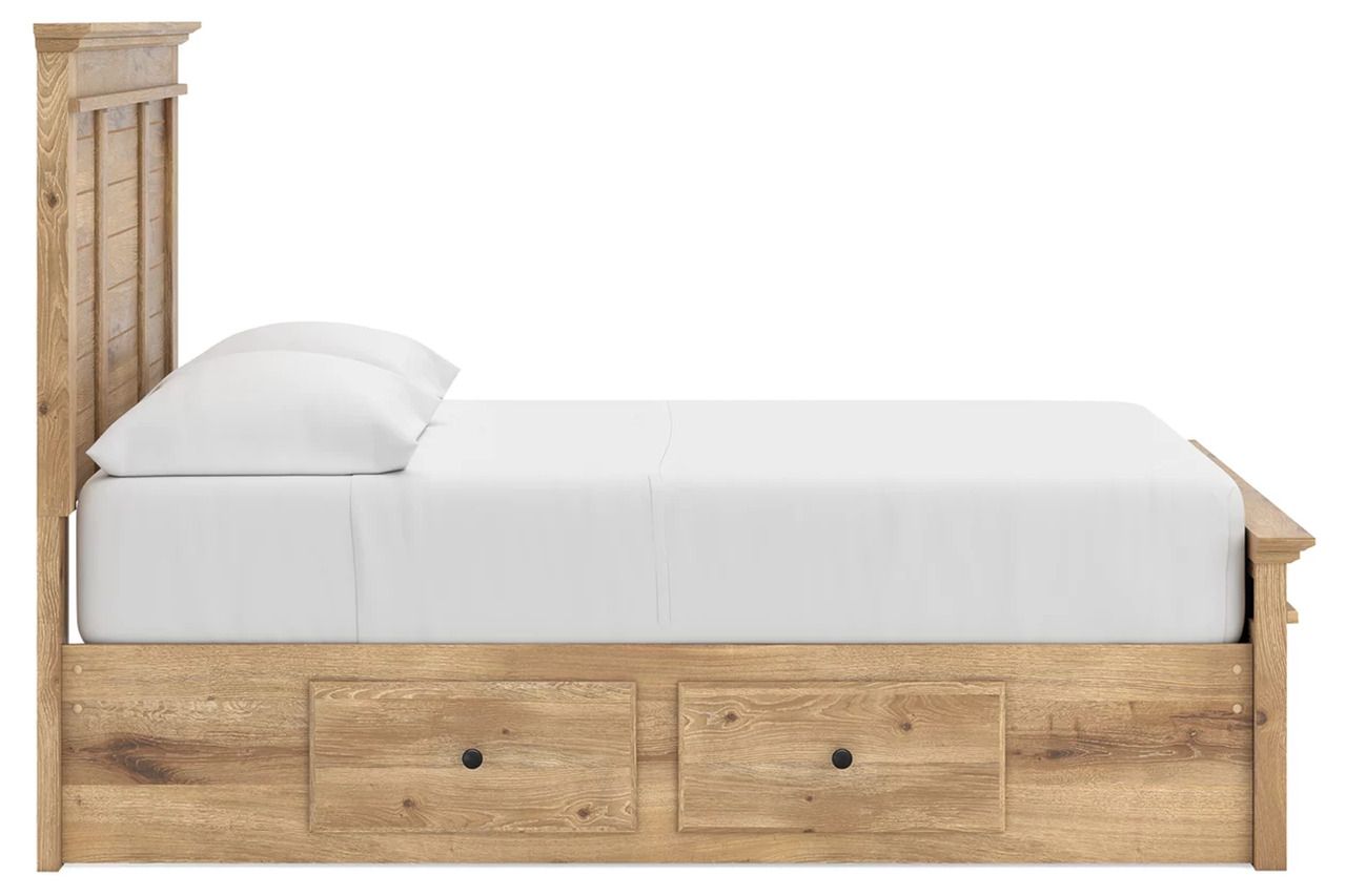 Allihauser Full Panel Storage Bed In Tan NCB1170B35