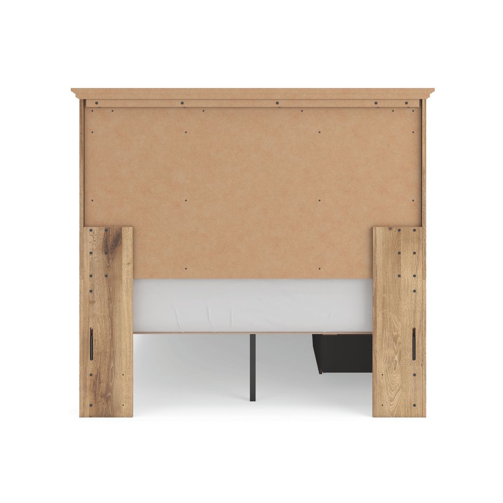 Allihauser Full Panel Storage Bed In Tan NCB1170B35