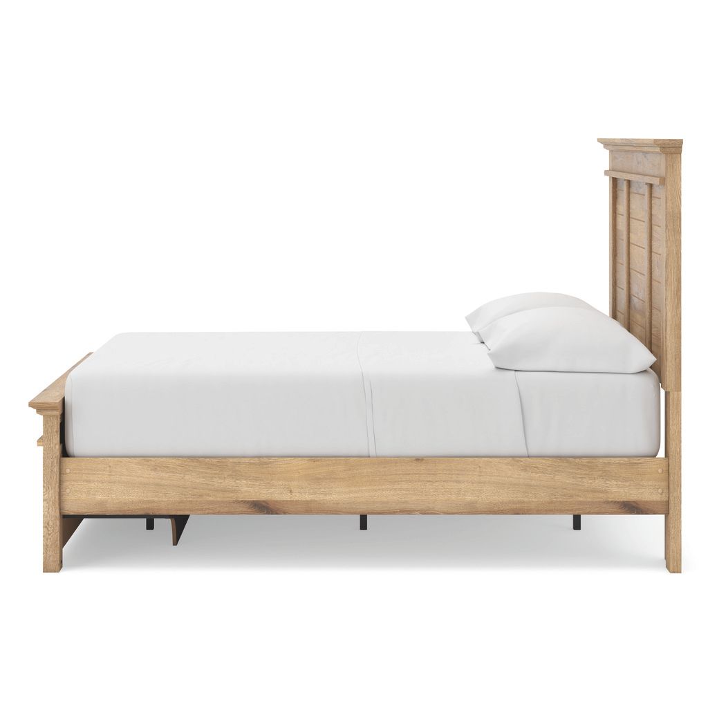 Allihauser Full Panel Storage Bed In Tan NCB1170B35