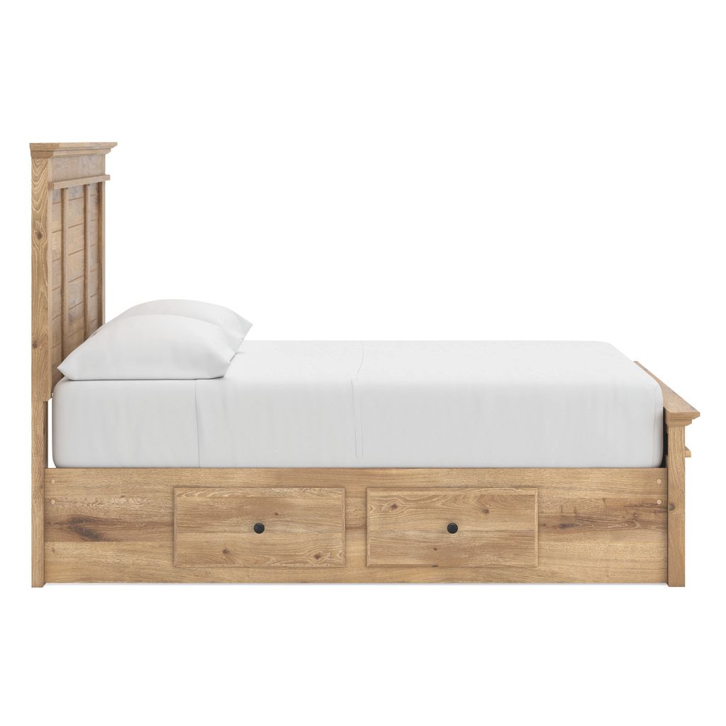Allihauser Full Panel Storage Bed In Tan NCB1170B35