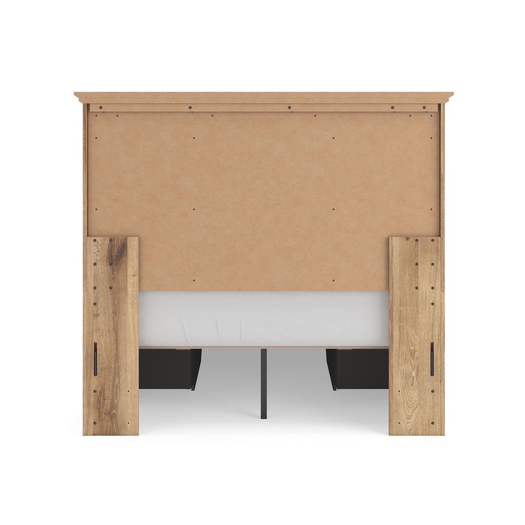 Allihauser Full Panel Storage Bed In Tan NCB1170B39