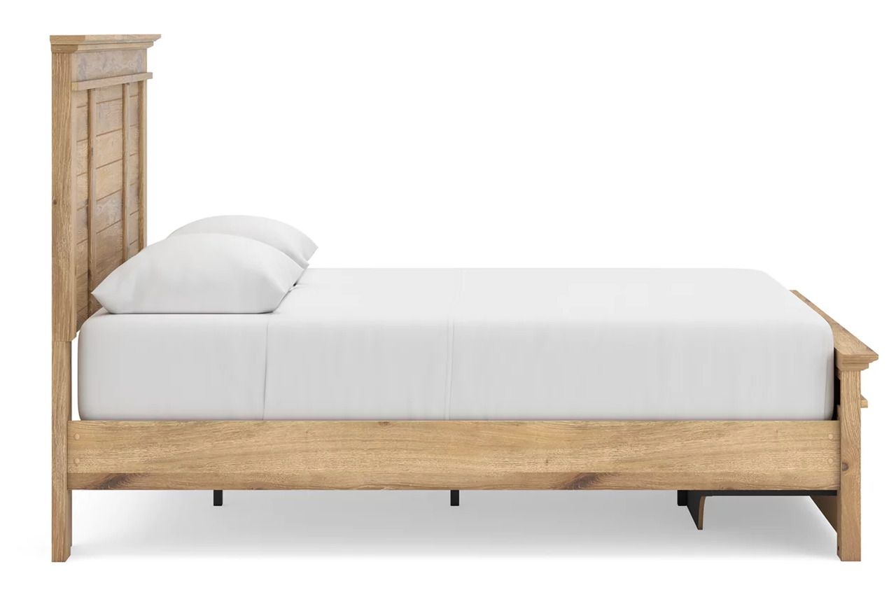 Allihauser Queen Panel Storage Bed In Tan NCB1170B4