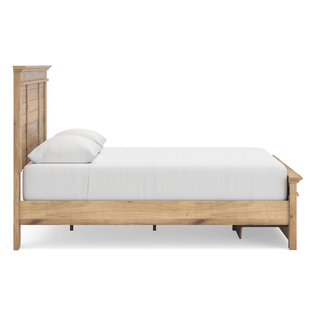 Allihauser Queen Panel Storage Bed In Tan NCB1170B4