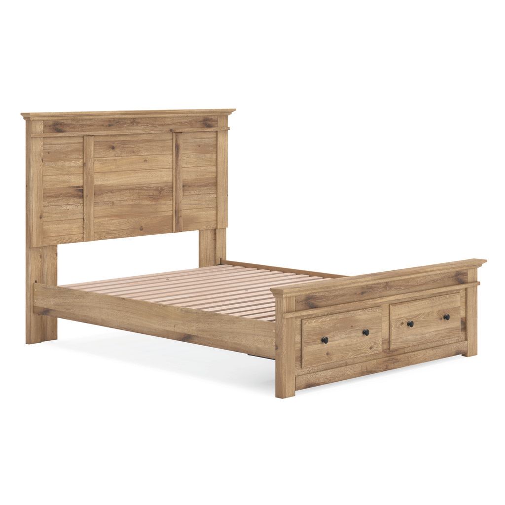 Allihauser Queen Panel Storage Bed In Tan NCB1170B4