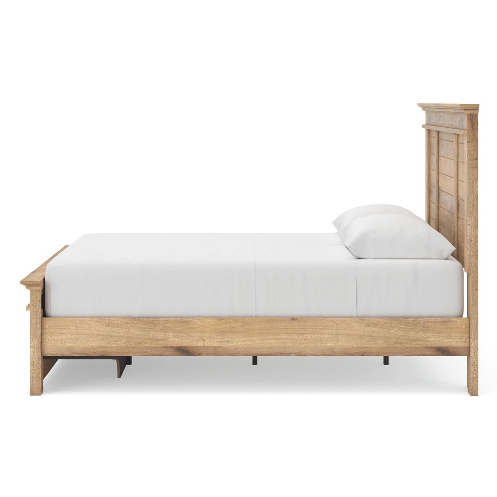Allihauser Queen Panel Storage Bed In Tan NCB1170B4
