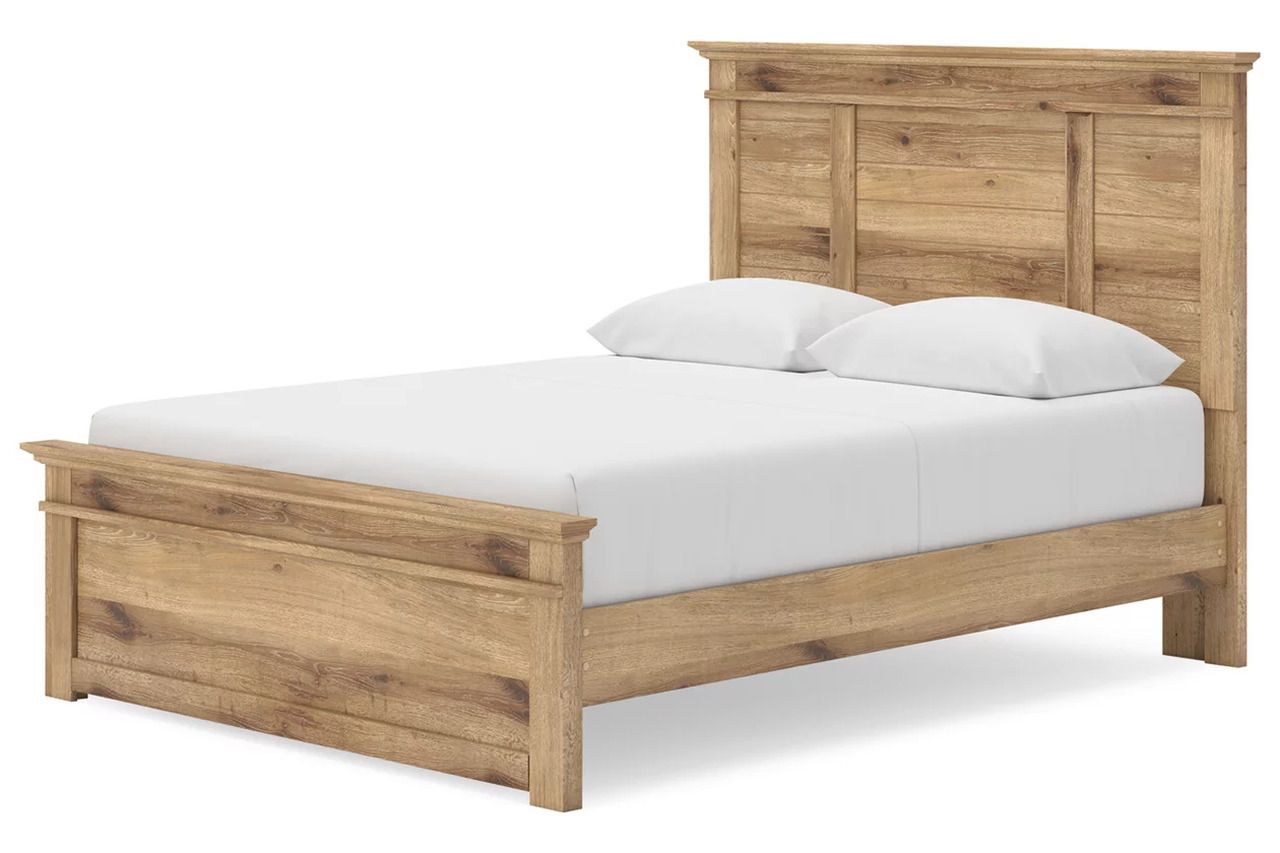 Allihauser Queen Panel Storage Bed In Tan NCB1170B6