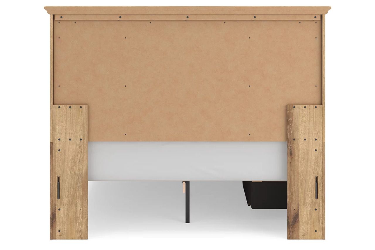 Allihauser Queen Panel Storage Bed In Tan NCB1170B6