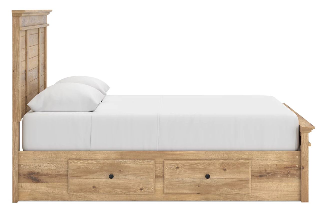 Allihauser Queen Panel Storage Bed In Tan NCB1170B6