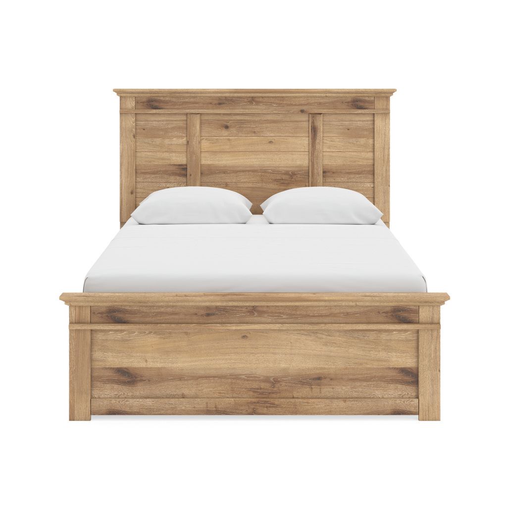 Allihauser Queen Panel Storage Bed In Tan NCB1170B6