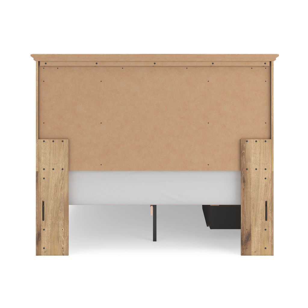 Allihauser Queen Panel Storage Bed In Tan NCB1170B6