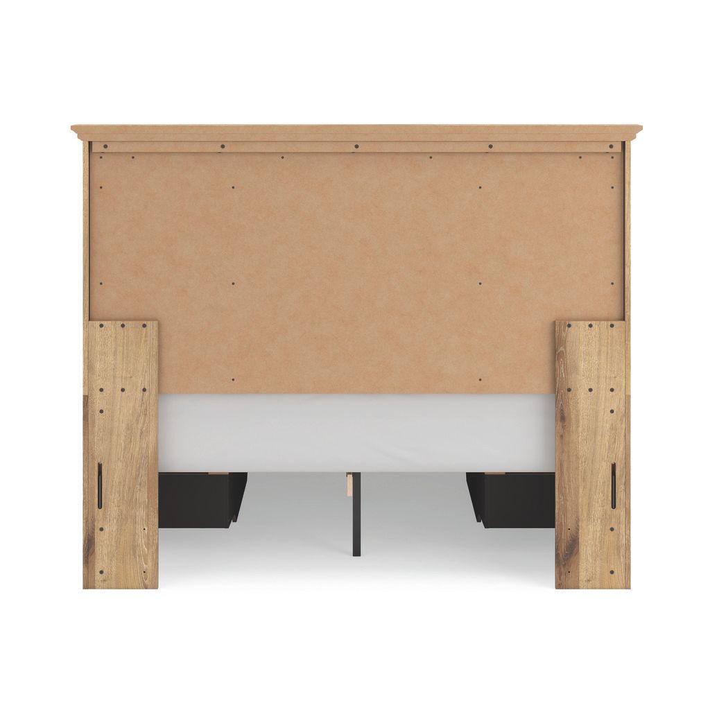 Allihauser Queen Panel Storage Bed In Tan NCB1170B8